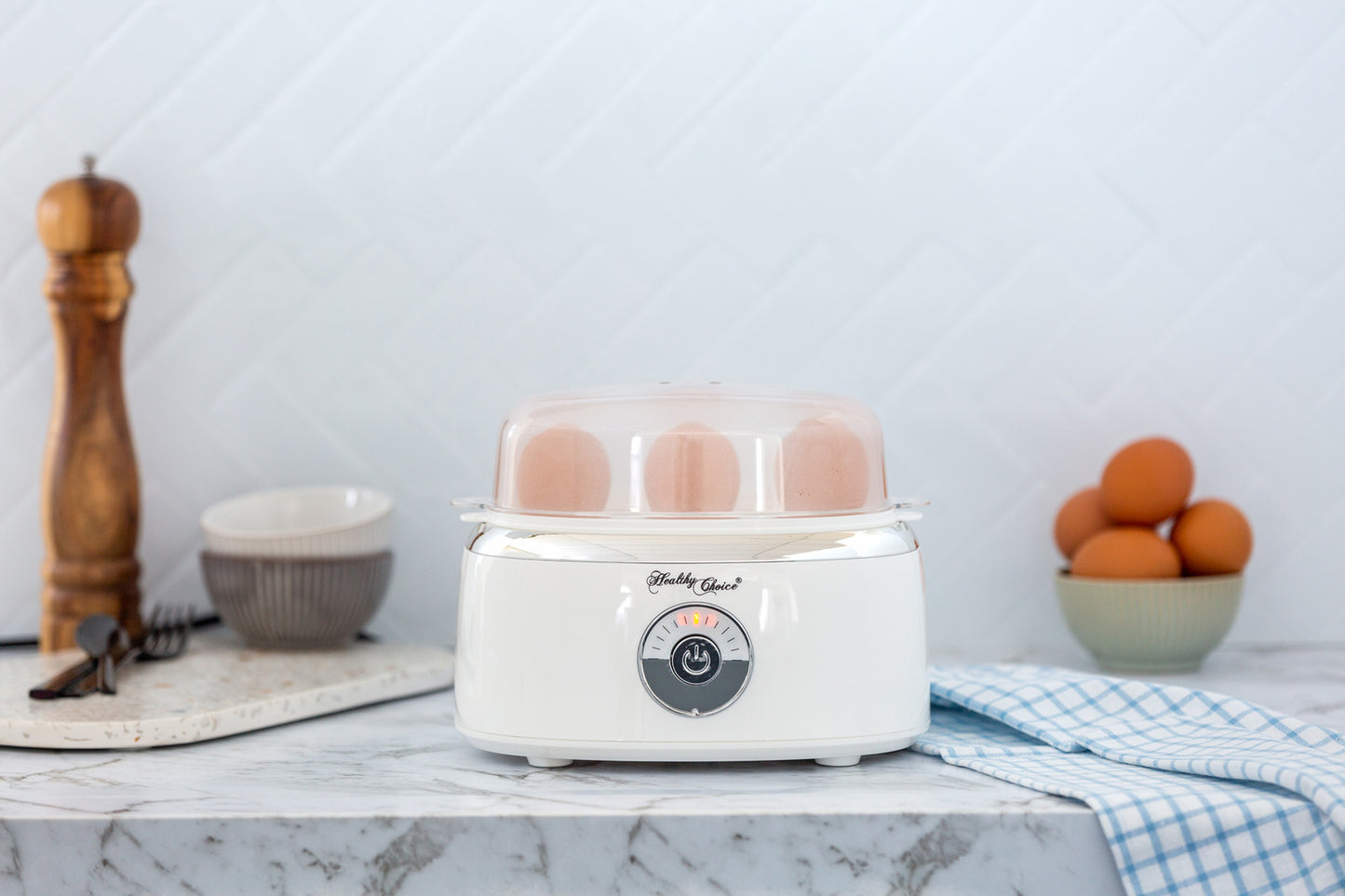 Electric Egg Steamer – Cooks 7 Eggs Perfectly Every Time