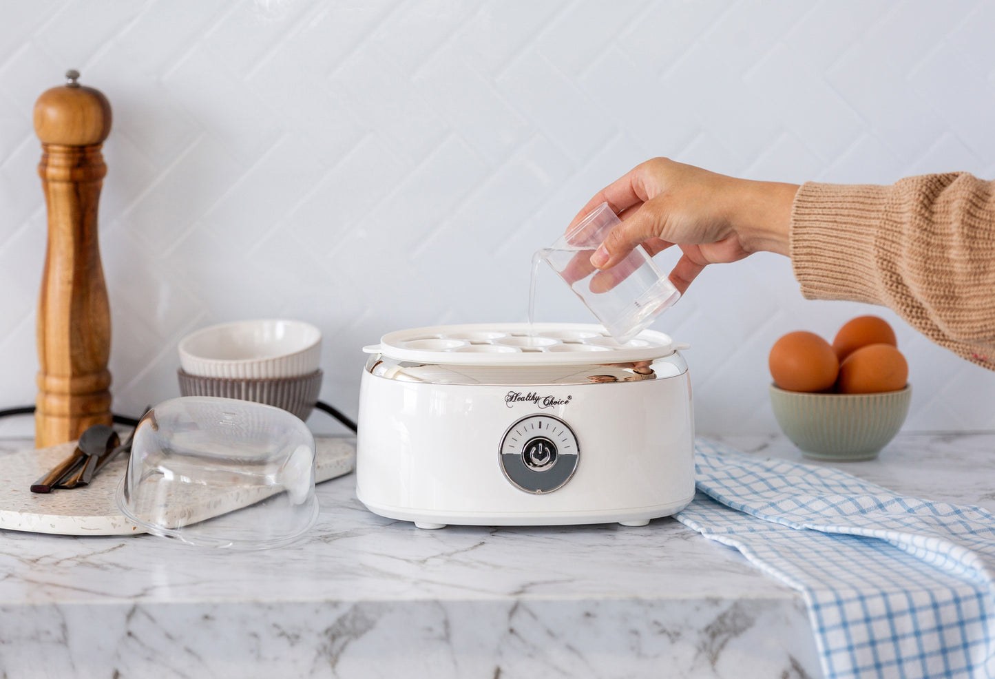Electric Egg Steamer – Cooks 7 Eggs Perfectly Every Time
