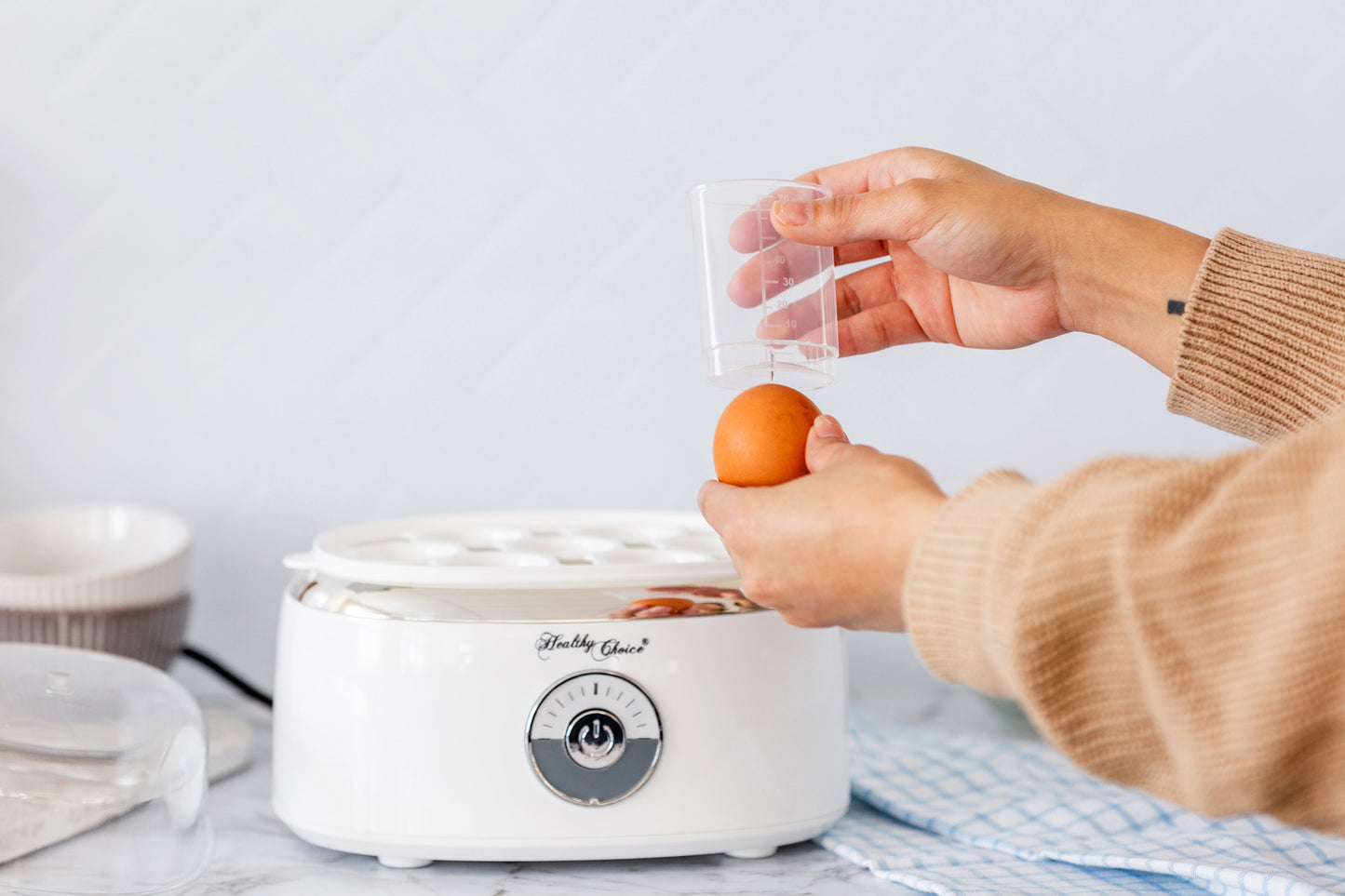 Electric Egg Steamer – Cooks 7 Eggs Perfectly Every Time