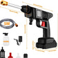 88V Cordless Electric High Pressure Washer Water Spray Gun Car Cleaner 2 Battery