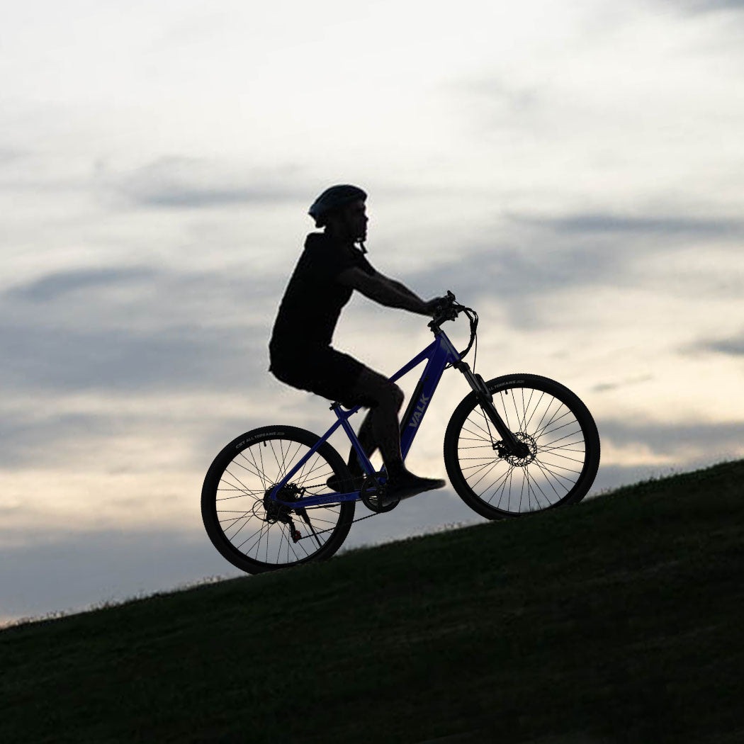 VALK Vortex 3 Electric Bike, Medium Frame Mountain ebike, Blue