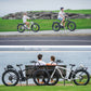VALK Electric Fat Tyre Cruiser Bike, Step-Through eBike with Throttle, Tektro Hydraulic Brakes, Matte Black