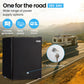 GECKO 70L Portable Bar Fridge and Freezer 12V/24V for Camping, Caravans, Black
