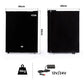 GECKO 70L Portable Bar Fridge and Freezer 12V/24V for Camping, Caravans, Black