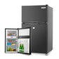 GECKO 95L Portable Upright Fridge, 12V/24V for Motorhome, Caravan, Black
