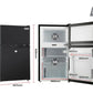 GECKO 95L Portable Upright Fridge, 12V/24V for Motorhome, Caravan, Black