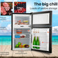 GECKO 95L Portable Upright Fridge, 12V/24V for Motorhome, Caravan, Black