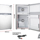 GECKO 95L Portable Upright Fridge, 12V/24V for Motorhome, Caravan, Silver