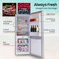 GECKO 139L Upright Portable Fridge / Freezer, 12V/24V for Motorhome and Caravan, Silver