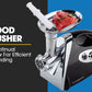 EUROCHEF Electric Meat Grinder, Stainless Steel Mincer Sausage Filler Kibbe Maker, Black