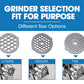 EUROCHEF Electric Meat Grinder, Stainless Steel Mincer Sausage Filler Kibbe Maker, Silver