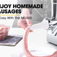 EUROCHEF Electric Meat Grinder, Stainless Steel Mincer Sausage Filler Kibbe Maker, Silver