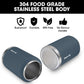 Baumr-AG 3.8L Double Wall Insulated Stainless Steel Water Bottle, Drink Jug with Handle, Blue