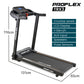 PROFLEX TRX3 Electric Treadmill, Compact Size, Foldable, USB/MP3, Pulse Sensors