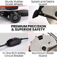 BAUMR-AG 3500W 350mm/14" Electric Concrete Demolition Cut-Off Saw, Wet and Dry Cutting, Diamond Blade, Vacuum Port, 15A Plug