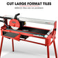 BAUMR-AG 800W Electric Tile Saw Cutter with 200mm (8") Blade, 720mm Cutting Length, Side Extension Table