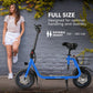 VALK Electric Scooter with Seat, Disc brakes, 12" Tyres, AU Compliant, for Adults, Teens, Commuter, Blue
