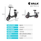 VALK Electric Scooter with Seat, Disc brakes, 12" Tyres, AU Compliant, for Adults, Teens, Commuter, Black