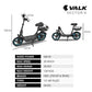 VALK Electric Scooter with Seat, 30km Range, AU Compliant, Disc brakes, 14" Tyres, for Adults, Teens, Commuter