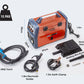 ROSSI 300 Amp MIG Stick Welder, Portable DC Gas Gasless Inverter Welding Machine, 15A Plug