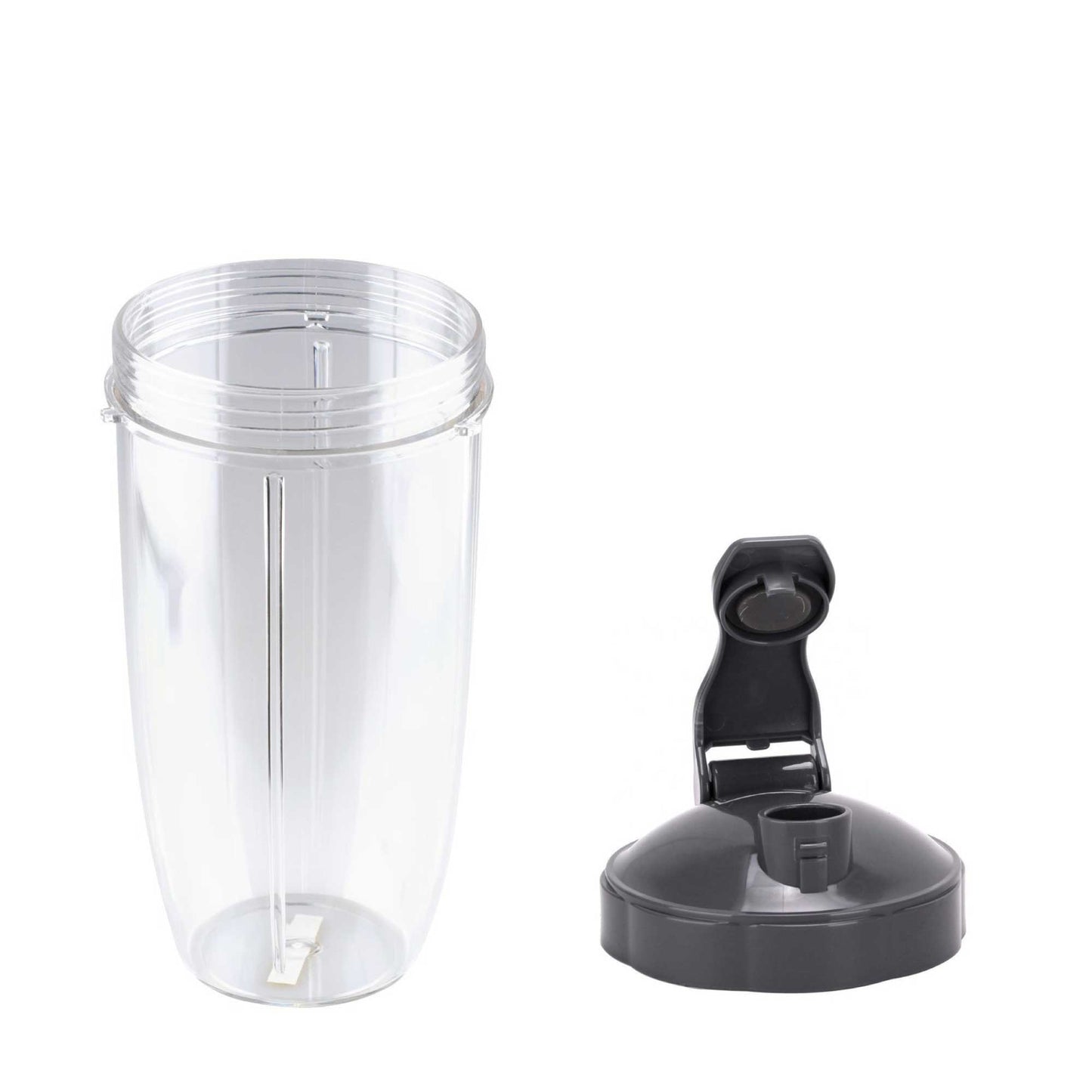 NutriBullet Tall 24oz Cup + Flip Top Lid Bundle – 600W & 900W Compatible