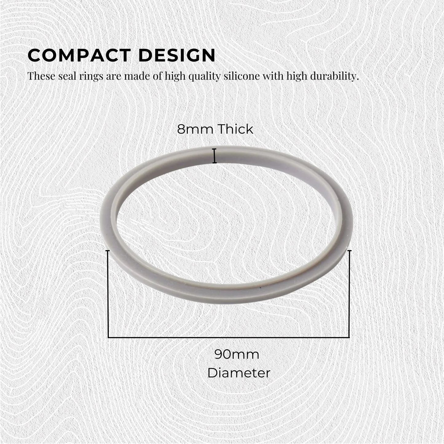 NutriBullet Grey Gasket Seal Ring 2 Pack – Suits 600W, 900W & 1200W Models