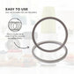 NutriBullet Grey Gasket Seal Ring 4 Pack – Suits 600W, 900W & 1200W Models