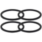 NutriBullet RX Gasket Black Seal Ring 4 Pack – Suits 1700W N17-1001 Blade