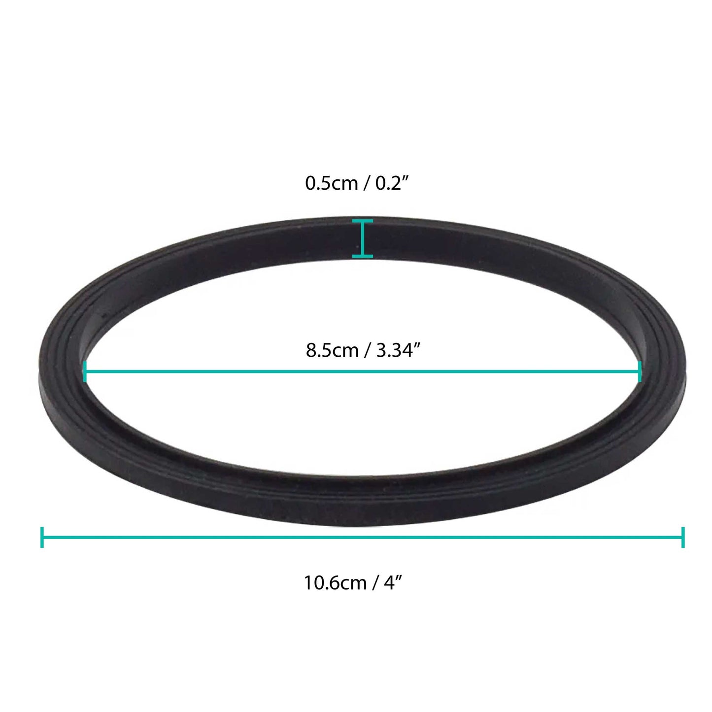 NutriBullet RX Gasket Black Seal Ring 4 Pack – Suits 1700W N17-1001 Blade