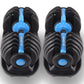 Powertrain 2x 24kg Adjustable Dumbbell Home Gym Set