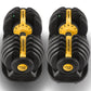 Powertrain 48kg  Adjustable Dumbbell Home Gym Set Gold