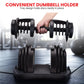 Powertrain 2 x 40kg Powertrain Adjustable Dumbbells Home Gym Set