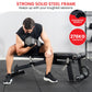 Powertrain Multi Workout Bench with Transport Wheels and Adjustable Backrest