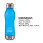Mineral Maker MORBIDO Alkaline Filter Water Bottle + a Mineral Stone Pouch BLUE