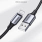 UGREEN 60163 USB-A to 8-pin iPhone Charging Cable 2M Silver