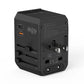 CHOETECH PD6045 GaN Tech 2C+2A 45W Travel Adapter with US EU UK AU Plugs Black