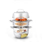 Zhang Xiao Quan 28cm 3-Tier Stainless Steel Steamer – Multi-Level Food Steamer