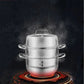 Zhang Xiao Quan 28cm 3-Tier Stainless Steel Steamer – Multi-Level Food Steamer