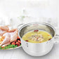 Zhang Xiao Quan 28cm 3-Tier Stainless Steel Steamer – Multi-Level Food Steamer