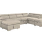 Plush Sleeper Modular Chaise Lounge - Mushroom