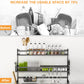 85cm 3 tier Over Sink Dish Drying Rack Drainer Kitchen Cutlery Holder Storage Organizer