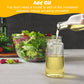 600ml 2-in-1 Glass Oil Sprayer Bottle – Premium Kitchen Oil Dispenser Spray for Cooking, Grilling, Baking & BBQ – White