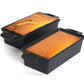 2-in-1 Cast Iron Bread Loaf Pan Tin with Lid Dual Use Baking Dish with Ergonomic Handles, Pre-Seasoned for Oven Cooking