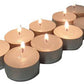 100 Pack Bulk Tea Lights Candles - White Smokeless Tealights Unscented - 9 Hour Burn Time