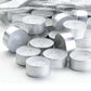 50 Pack Bulk Tea Light Candles - White Smokeless Tealights Unscented - 9 Hour Burn Time