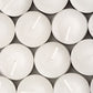 50 Pack Bulk Tea Light Candles - White Smokeless Tealights Unscented - 9 Hour Burn Time