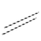 50 Pack Black White Drinking Straws Biodegradable Eco Paper Birthday Party Event Bistro Bar Cafe Take Away