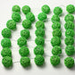 1 Set of Green 5cm Rattan Cane 20 Ball Battery Powered 3m String Lights Christmas Gift Home Wedding Party Bedroom Decoration Table Centrepiece