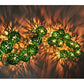 1 Set of Green 5cm Rattan Cane 20 Ball Battery Powered 3m String Lights Christmas Gift Home Wedding Party Bedroom Decoration Table Centrepiece