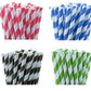 50 Pack Green White Drinking Straws Biodegradable Eco Paper Birthday Party Event Bistro Bar Cafe Take Away